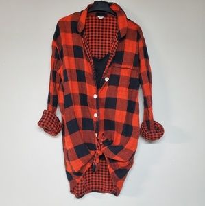 ❄☃️5for$25 J.Crew Orange Flannel Button Down
